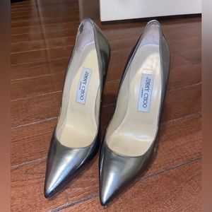 Jimmy Choo silver heels
